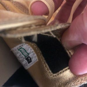 Brand new gold pumas